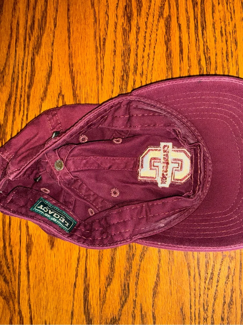 Charleston Patch Baseball Cap in Deep Berry
